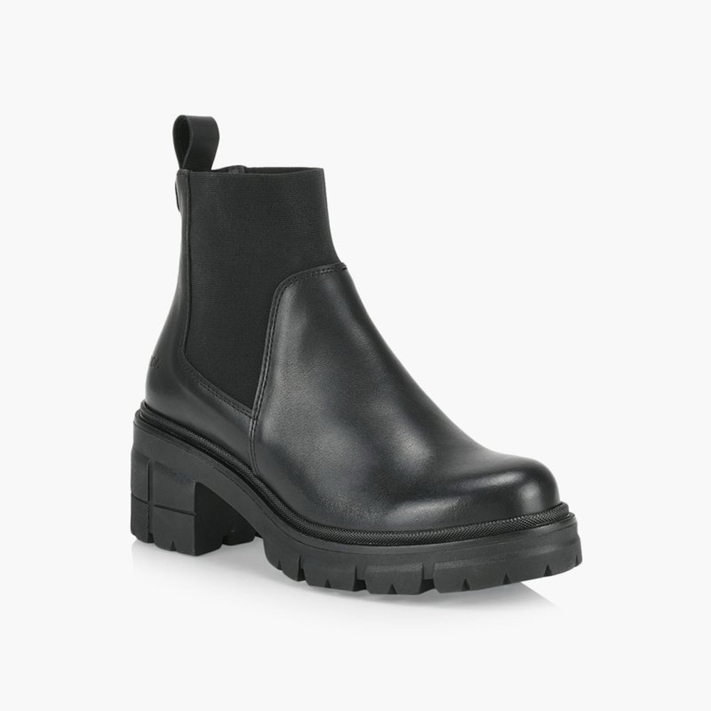 Waterproof Chelsea Black Ankle Booties Artica Leather
